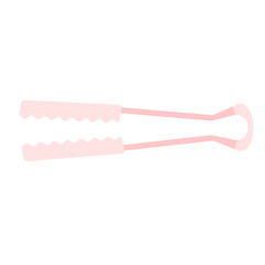 Pink tongs illustration