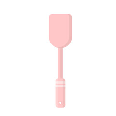 Pink silicon spatula illustration