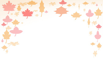 autumn leaves border overlay background