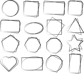 DOUBLE Square Frame bundle for bubble message