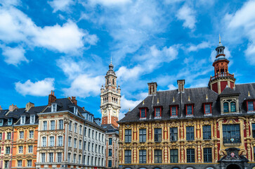 Fototapeta na wymiar Architecture in Lille, France