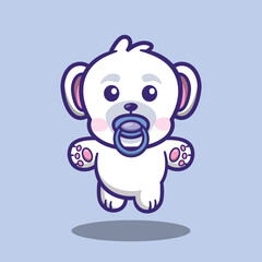 Cute polar bear baby
