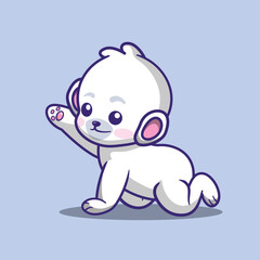 Cute polar bear baby 