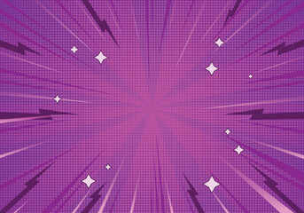 Comic Background with Beautiful Purple Color