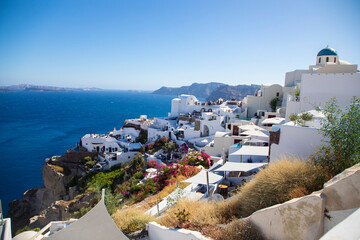 Santorini Greece Cliffside town