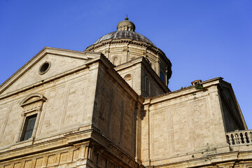Fototapeta na wymiar Sanctuary of the Madonna di San Biagio in Montepulciano, Italy