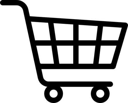 Basket Icon, Online Shopping Sign