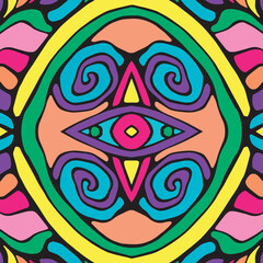 Amazonia festival  colorfull seamless pattern