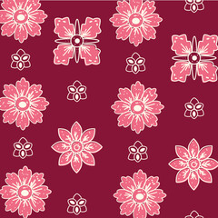 Fototapeta premium Indonesian Batik Pattern Vector Background