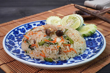 Vegetarian fried rice. Mixed vegetables vegetarian fired rice. Vegetarian food. Vegetarian festival