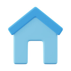blue house icon
