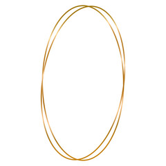 golden oval frame