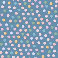 Abstract colorful seamless pattern with small chaotic elements. Hand drawn grunge texture with tiny particles. Wrapping paper design. Sprinkle confetti background.