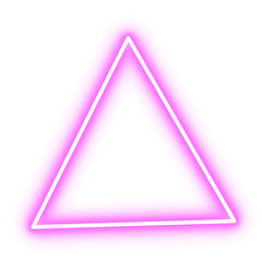 pink neon triangle