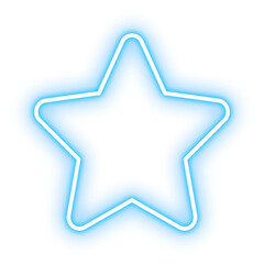 blue neon star icon © Hayun idillus
