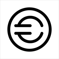 currency icon, on a white background.