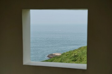 view from the window to the sea
