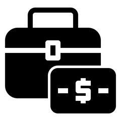 Briefcase Icon Glyph