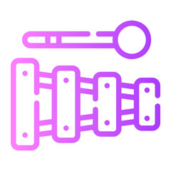 xylophone gradient icon