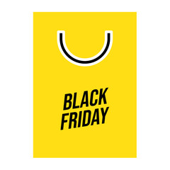 shopping bag black friday icon