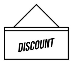 discount board icon outline