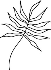 minimal- leaves- boho- monoline- minimalist- floral- flower- line- doodle 
