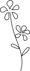 minimal- leaves- boho- monoline- minimalist- floral- flower- line- doodle 
