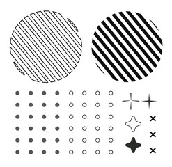 retro aesthetic decoration set element and decoration art