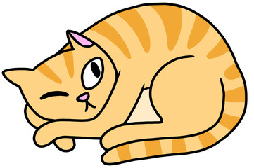 cute kitten cat cartoon illustration