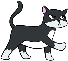 Fototapeta na wymiar cute kitten cat cartoon illustration