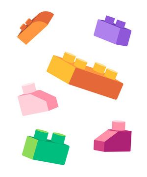 Flying floating bricks set toys colorful puzzle cude