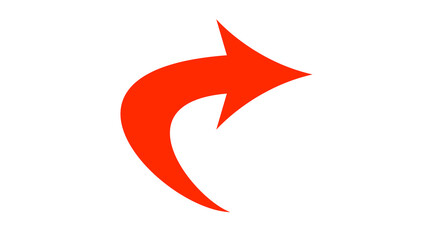 Red and Blue arrow icon, red color arrow indicator Symbol