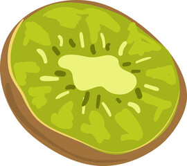 kiwi fruit illustration cartoon