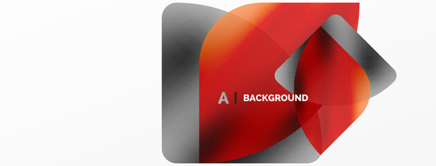 Transparent effects geometric abstract background. Minimalist wallpaper, banner, background or landing