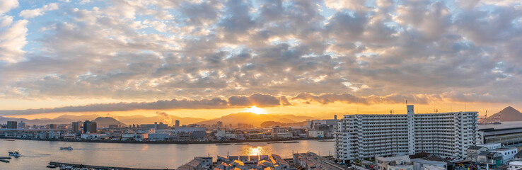 広島市江波より東向きの風景