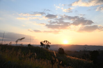 sunrise over mountains

