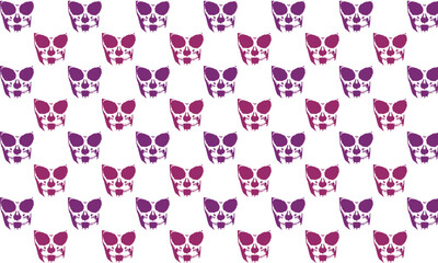 seamless pattern with catrinas