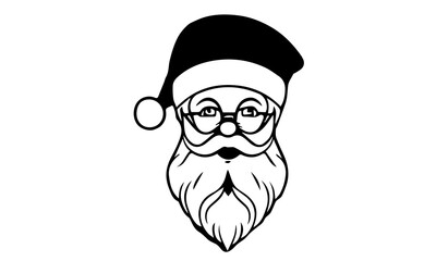 Naklejka premium cartoon santa claus