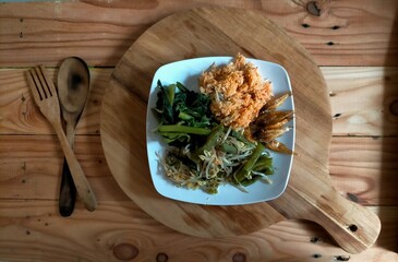 chicken with rice and vegetables
