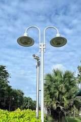 street lamp in the park