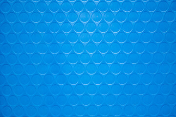 Blue Plastic wrap air bubble texture background packaging material