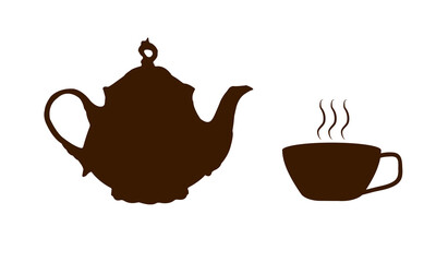 teapot and cup outline011022