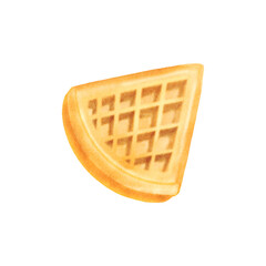 waffle,Bread,bakery watercolor cut-file isolated