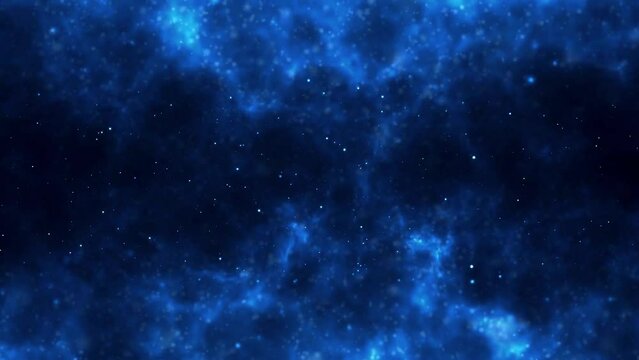 Blue Modern Sky Particle Star Thank You For Watching Youtube Video