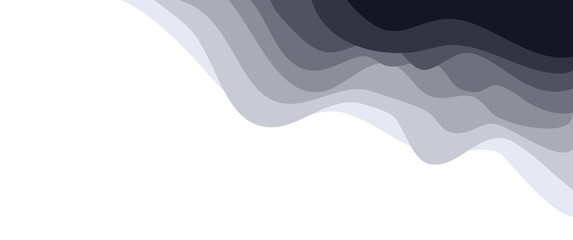 Abstract wavy waves vector design template, wavy shapes, wavy background. Can be used for elements, vector design asset, decoration, component.