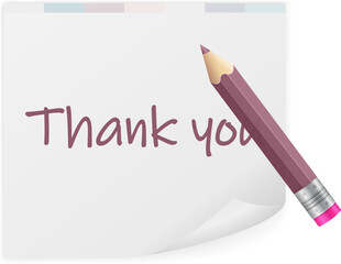 Notepad thank you text