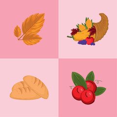 icons, happy thanksgiving