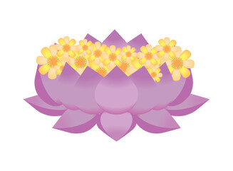 Obraz premium lotus flowers icon
