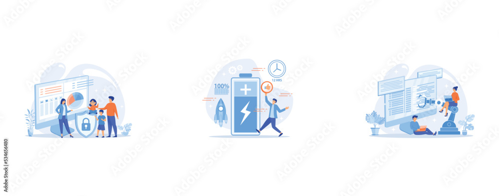 Poster parents with children using content control software, battery runtime, extend runtime technology, lo
