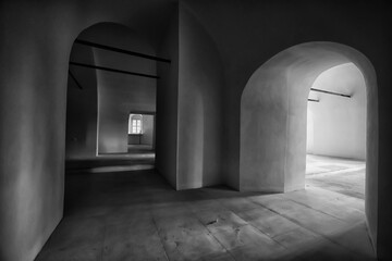 indoor architecture light shadow church black and white interior